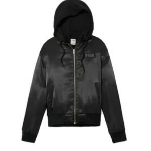 VS PINK Rare Satin Bomber Size XS